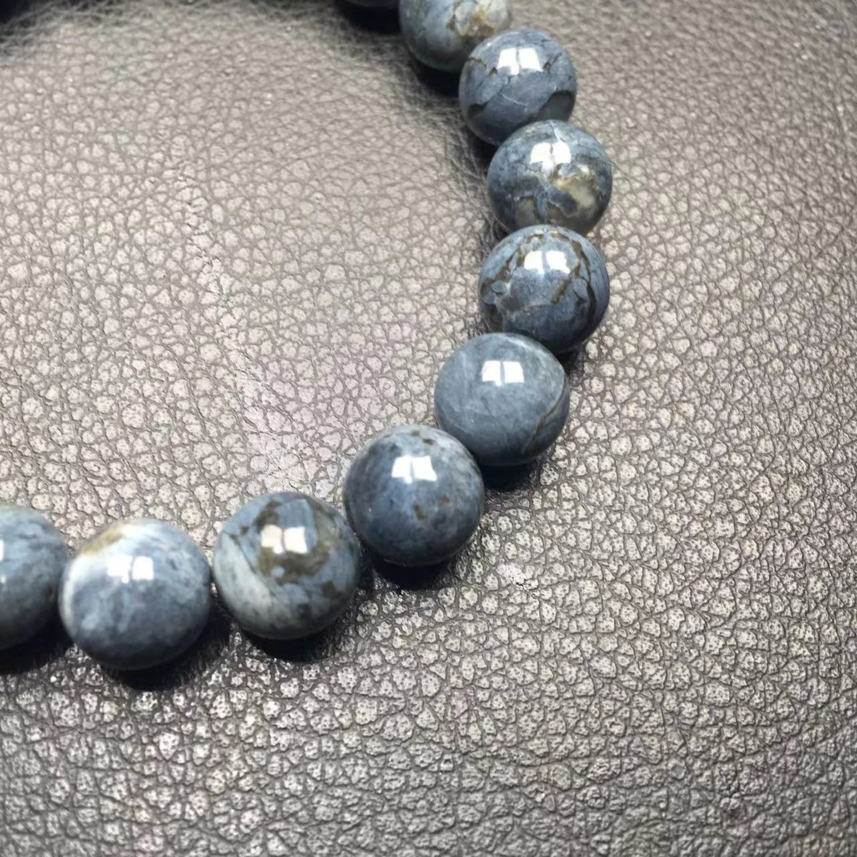 Blue opal jeans colour bracelet-蓝欧泊石手串