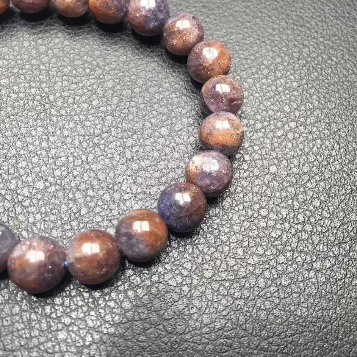 Blood shot iolite bracelet