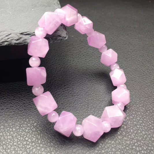 Faceted kunzite bracelet-切面紫锂辉手串