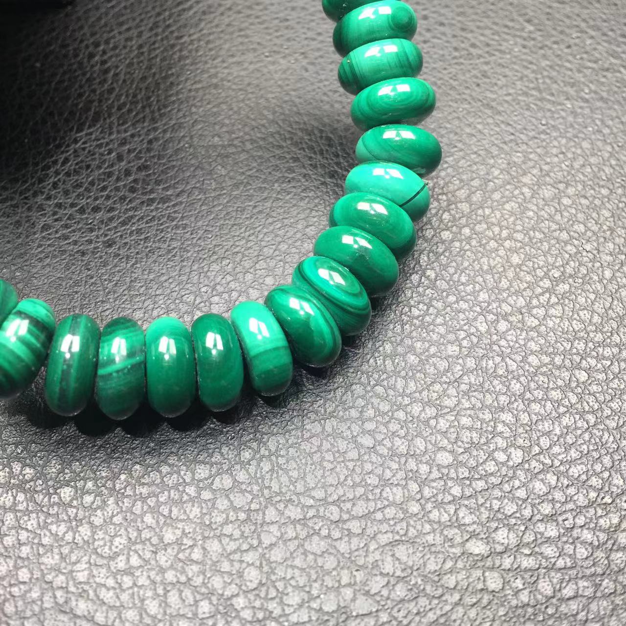 Malachite abacus bracelet-孔雀石算盘珠