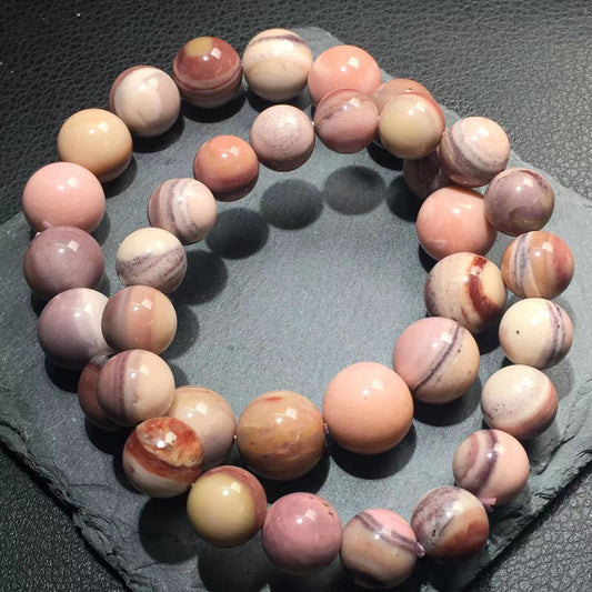 colorful  pink  Opal bracelet -粉澳宝手串