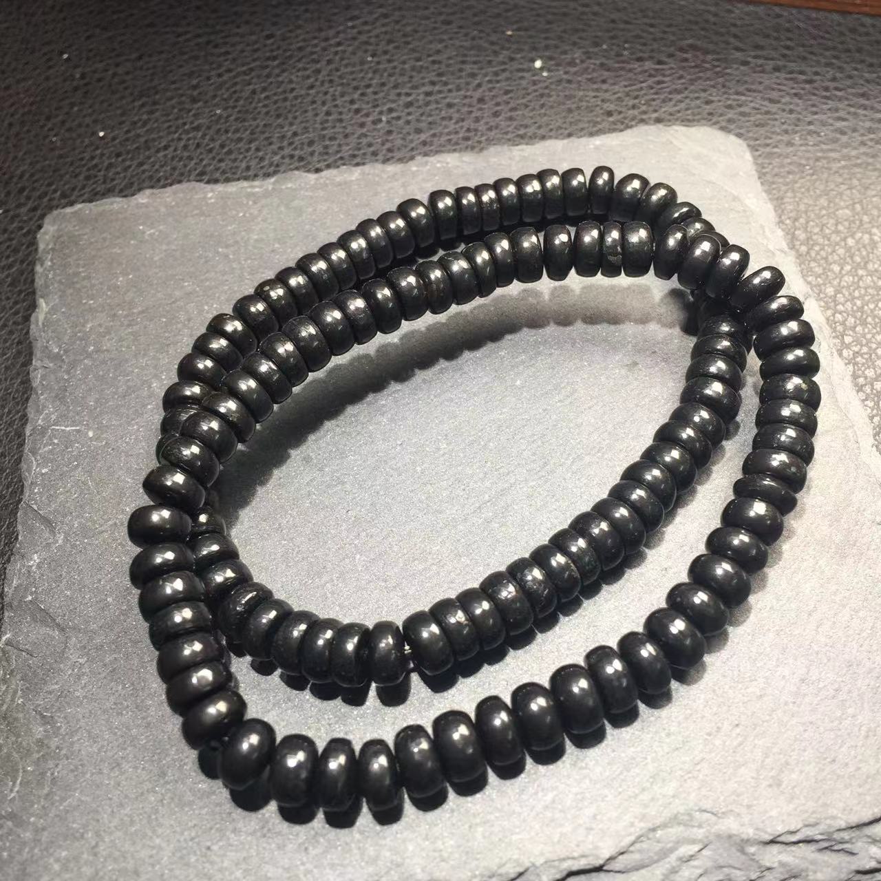 Shungite abacus bracelet-次石墨手串