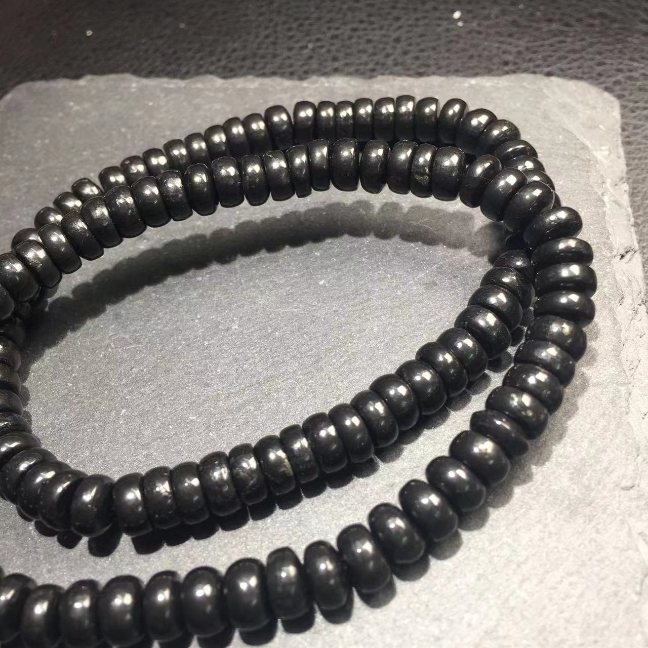 Shungite abacus bracelet-次石墨手串