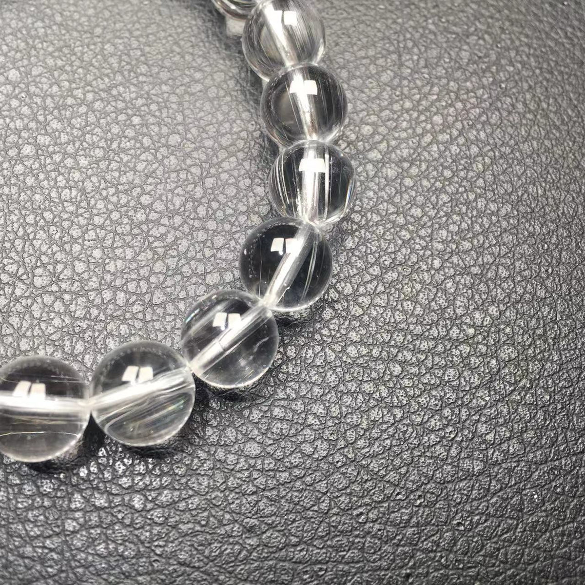 Rare Rutilated clear Topaz bracelet