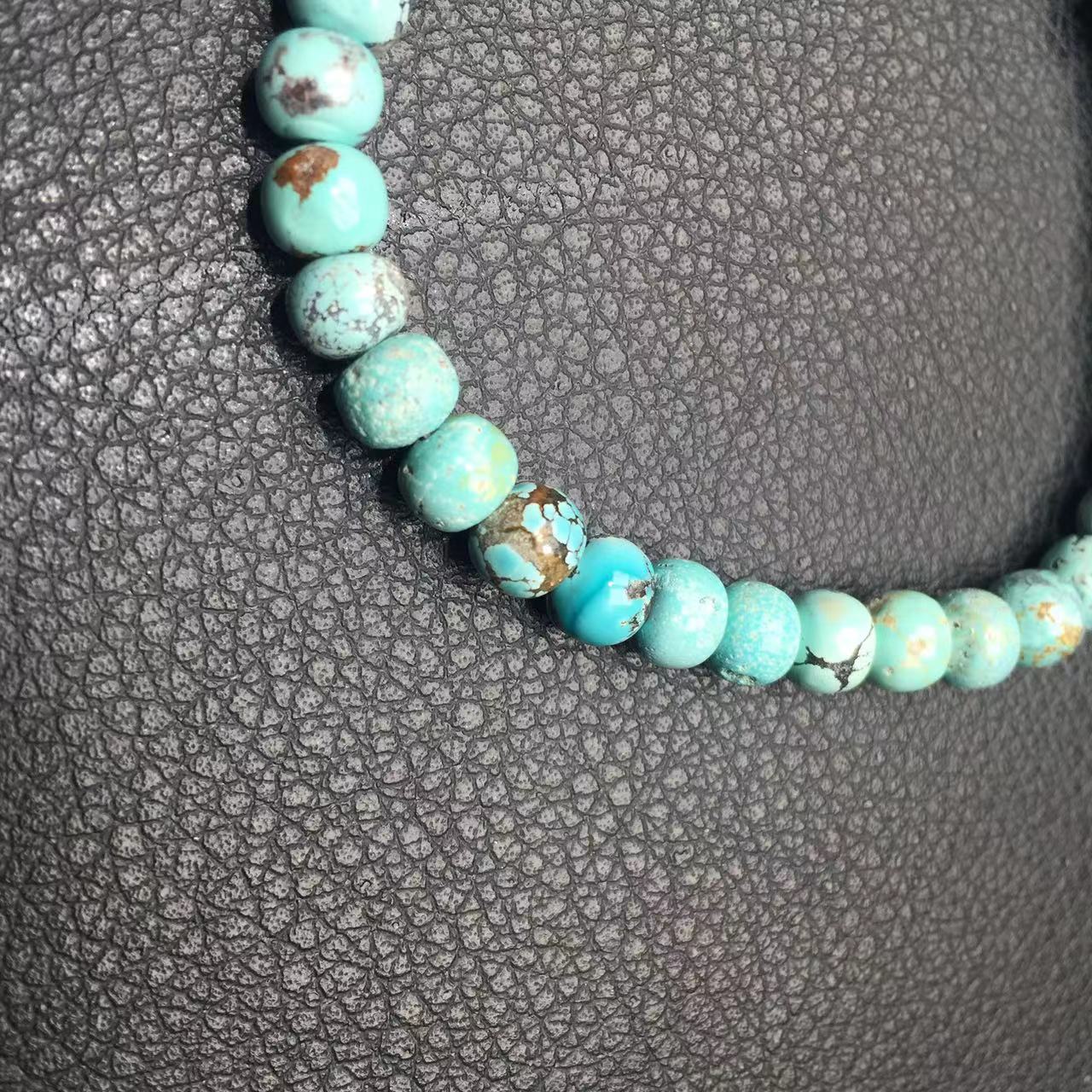 Natural turquoise bracelet-绿松石手串