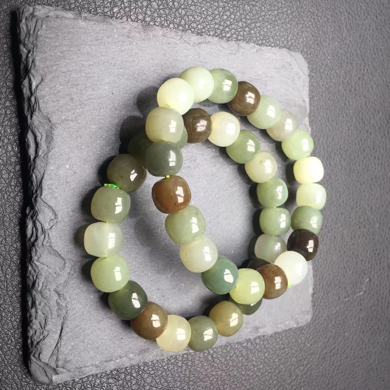 Hetian jade colorful bracelet