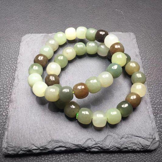 Hetian jade colorful bracelet