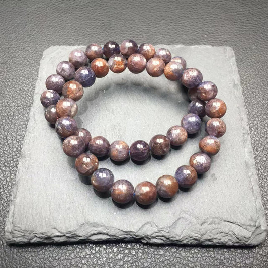 Blood shot iolite bracelet