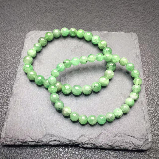 Natural  tsavorite HQ apple green bracelet