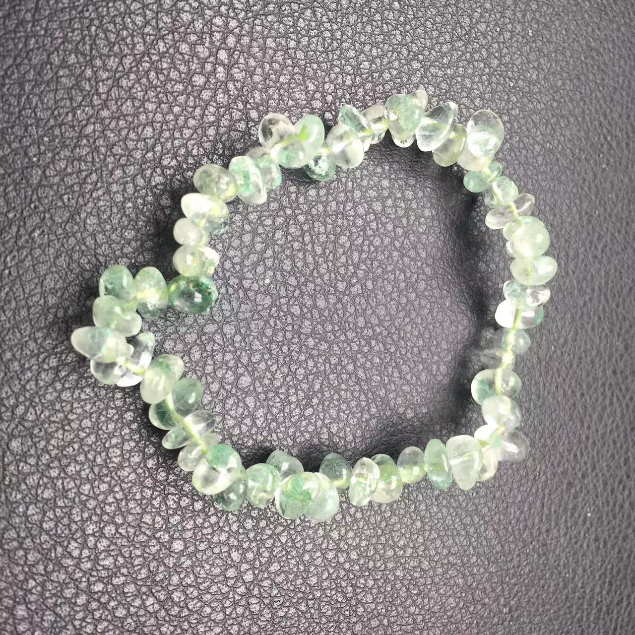 Freeform chlorite phantom bracelet